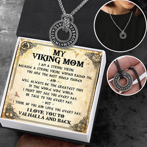 Viking Rune Necklace - Viking - To My Mom - You Are The Best Shield Maiden - Gndy19003