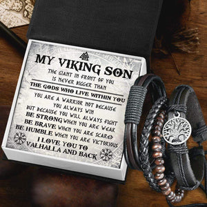 Viking Yggdrasil Bracelet - Viking - To My Viking Son - Be Strong When You Are Weak - Gbag16001