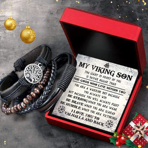Viking Yggdrasil Bracelet - Viking - To My Viking Son - Be Strong When You Are Weak - Gbag16001