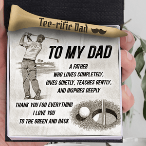 Wooden Golf Tee - Golf - To My Dad - Thank You For Everything - Gah18005