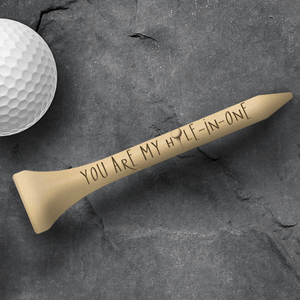 Wooden Golf Tee - Golf - To My Par-fect Boyfriend - I Love You Fore-ever - Gah12002