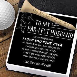 Wooden Golf Tee - Golf - To My Par-fect Husband - How Special You Are To Me - Gah14002
