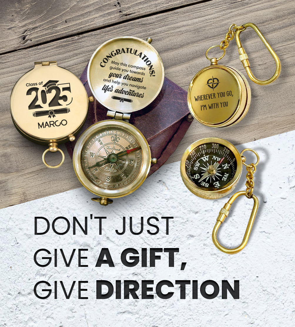 Personalized Graduation Compass Gifts