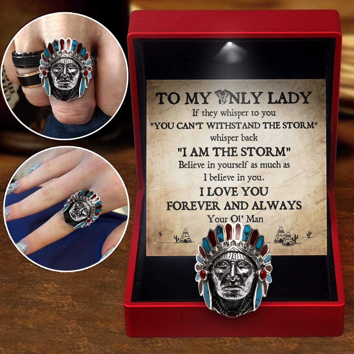 Personalized Motorcycle Ring