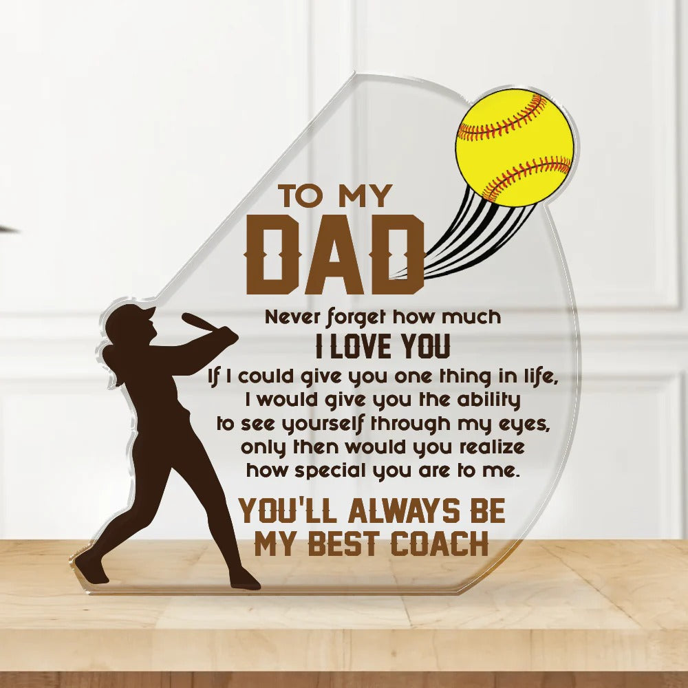 Personalized Softball Gifts For Dad