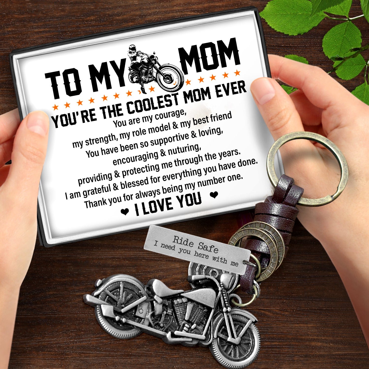Personalized Motorcycle Keychain