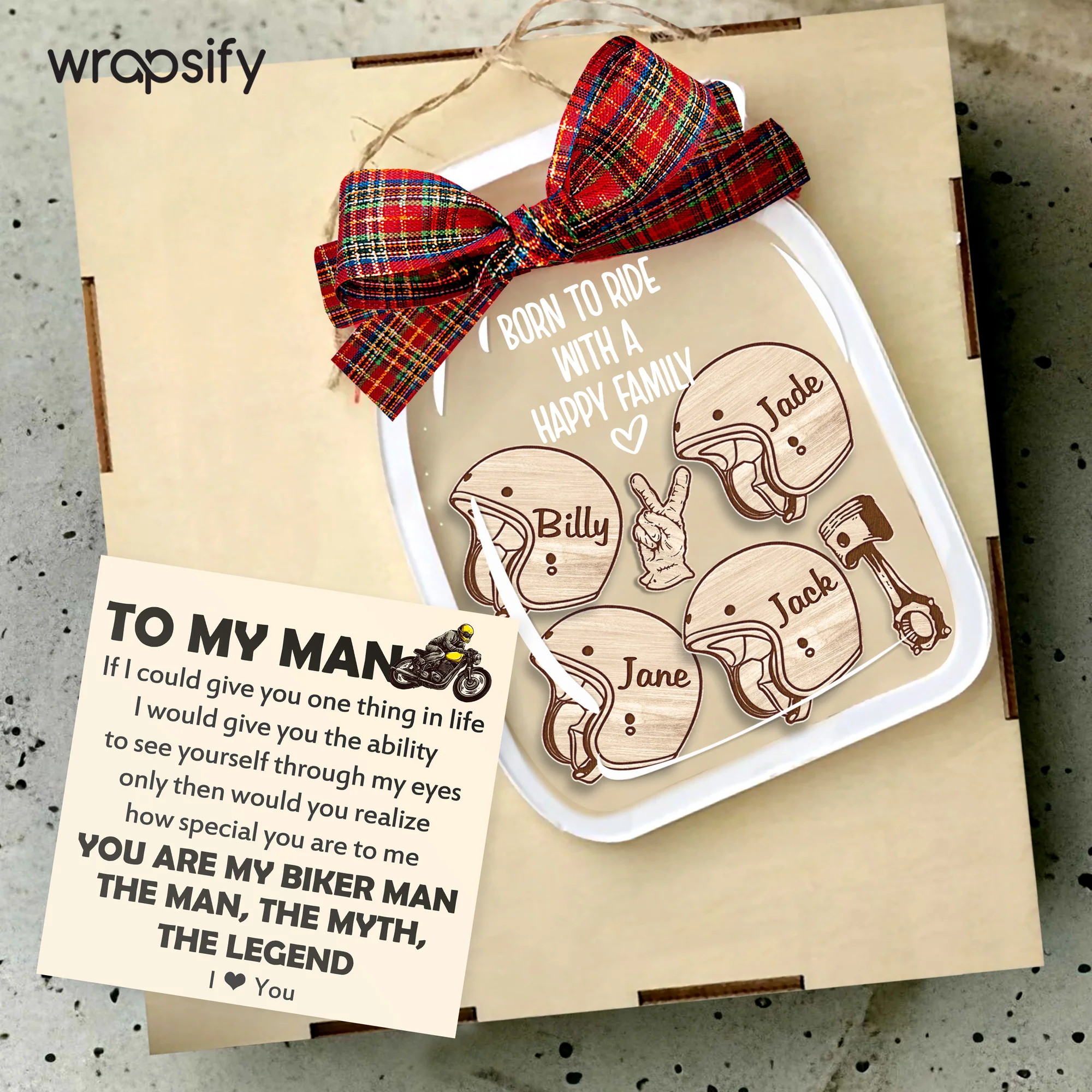 Personalized Motorcycle Ornament