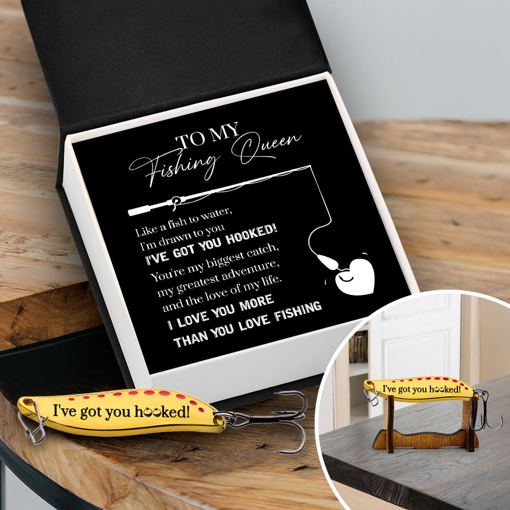 Personalized Fishing Lures - Fishing - To My Fishing Queen - I've Got You Hooked - Gfaa13012