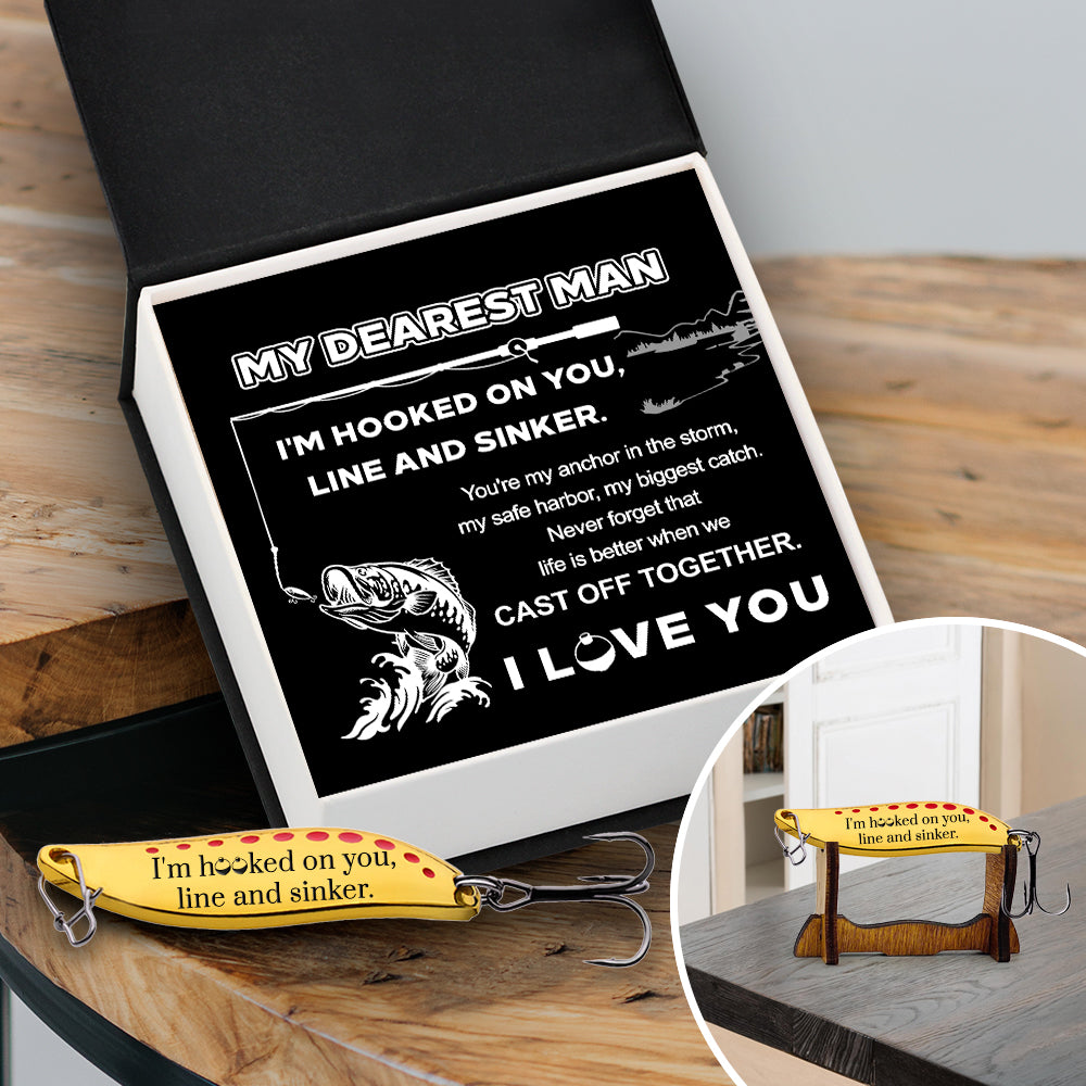Personalized Fishing Lures - Fishing - My Dearest Man - You're My Anchor In The Storm - Gfaa26014