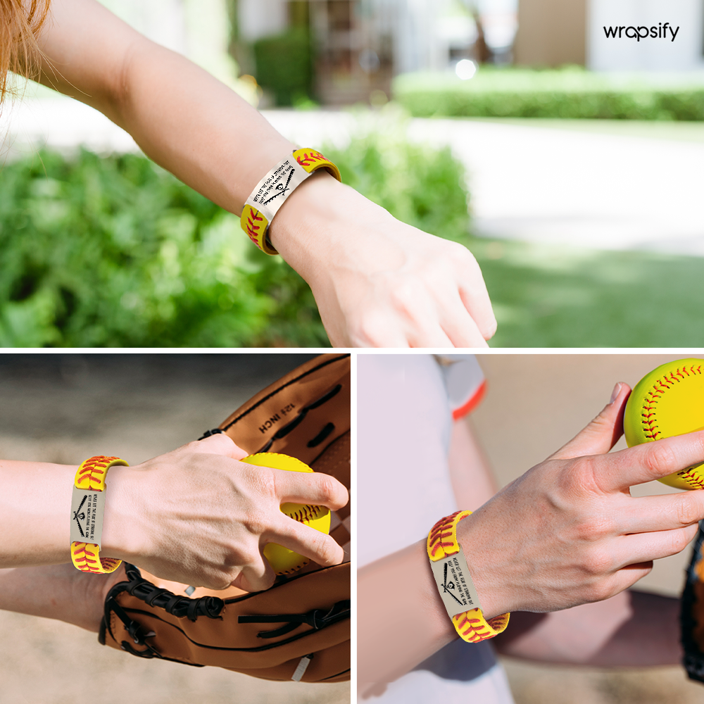 Personalized Softball Bracelet - Softball - To My Daughter - From Mom - I Will Always Behind You - Gbzk17003