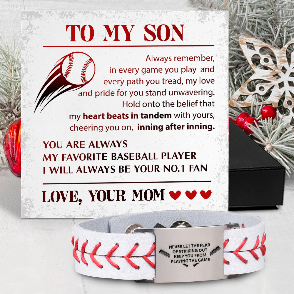 Baseball Bracelet - Baseball - To My Son - From Mom - My Love And Pride For You Stand Unwavering - Gbzj16032