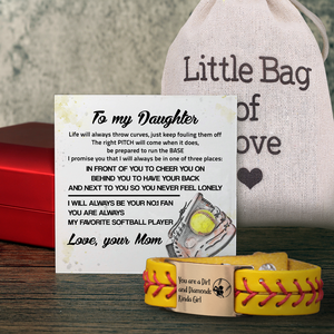 Personalized Softball Bracelet - Softball - To My Daughter - From Mom - Your No.1 Fan - Gbzk17001