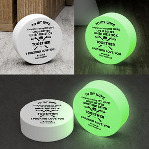 Personalized Hockey Puck - Hockey - To My Wife - Congrats On Being My Wife - Gai15018