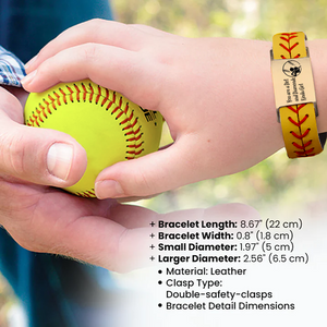 Personalized Softball Bracelet - Softball - To My Daughter - From Dad - My Favorite Softball Player - Gbzk17002