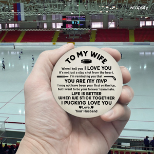 Glowing Puck - Hockey - To My Wife - You Are My MVP - Gaw15002