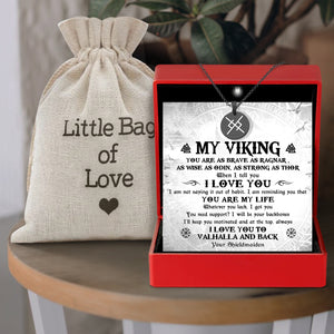 Couple Eternal Love Rune Necklaces - Viking - To My Viking - You Are My Life - Gawi26001