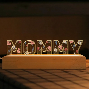 Personalized Flower Printed LED Night Light - Family - For Your Loved One - Glcf26001