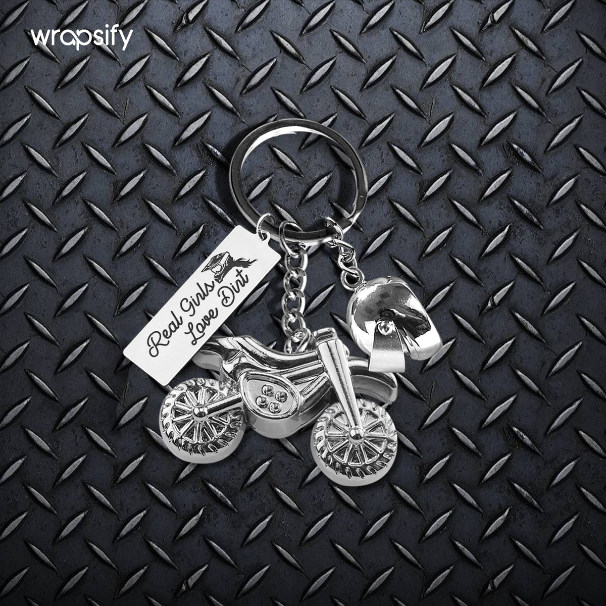 Dirt Bike Helmet Keychain - Biker - To Myself - Always Remember That You’re Enough - Gkey34002