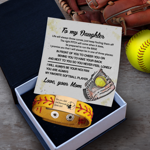 Personalized Softball Bracelet - Softball - To My Daughter - From Mom - Your No.1 Fan - Gbzk17001