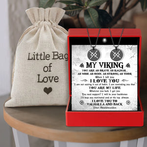 Couple Eternal Love Rune Necklaces - Viking - To My Viking - You Are My Life - Gawi26001