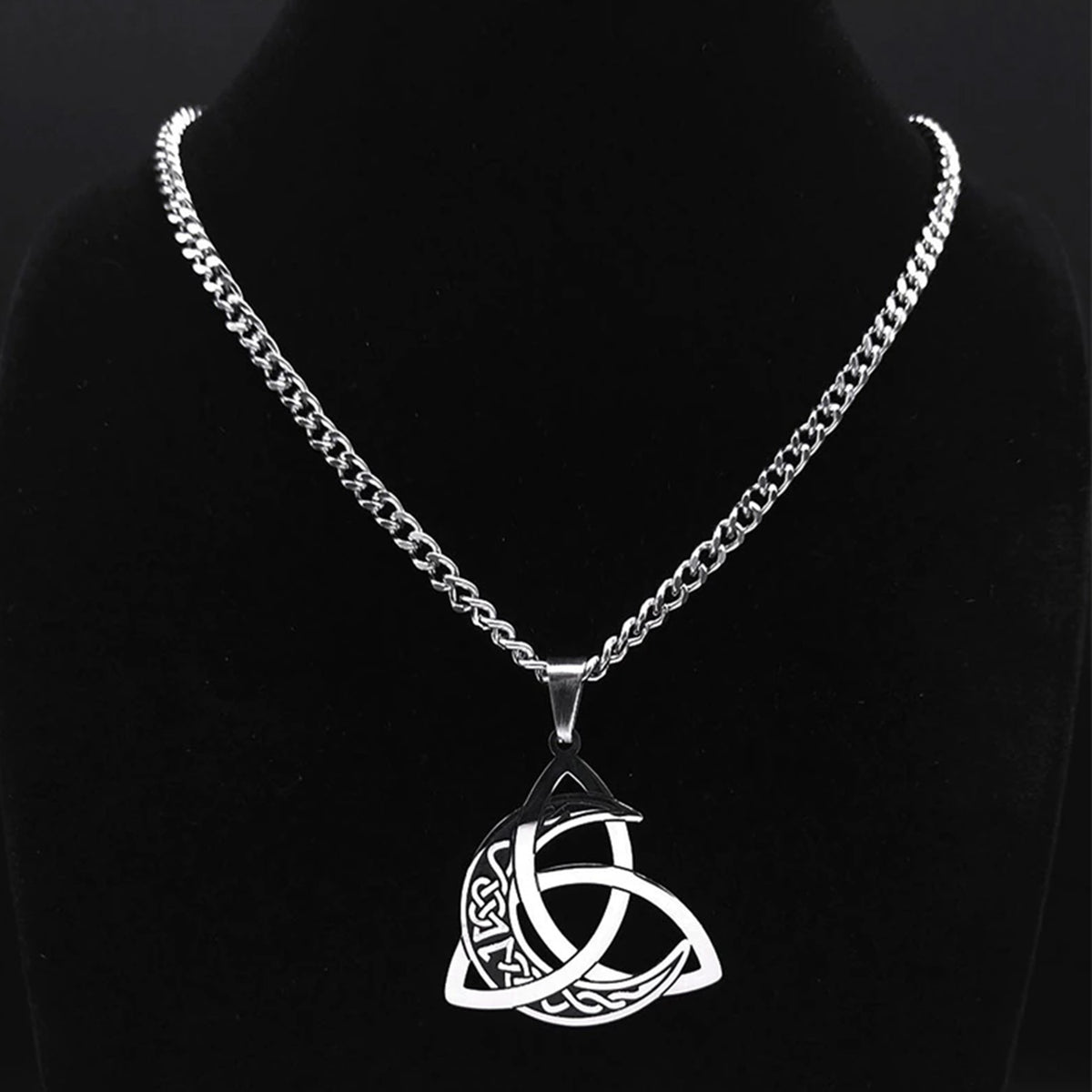 Triple Moon Necklace - Viking - To My Viking Man - You Are The Monster I Needed - Gnya26003