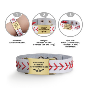 Personalized Baseball Bracelet - Baseball - To My Son - From Dad - How Much I Love You - Gbzj16010