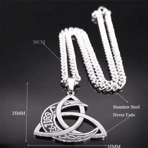 Triple Moon Necklace - Viking - To My Viking Man - The Day I Met You, I Found My Missing Piece - Gnya26002
