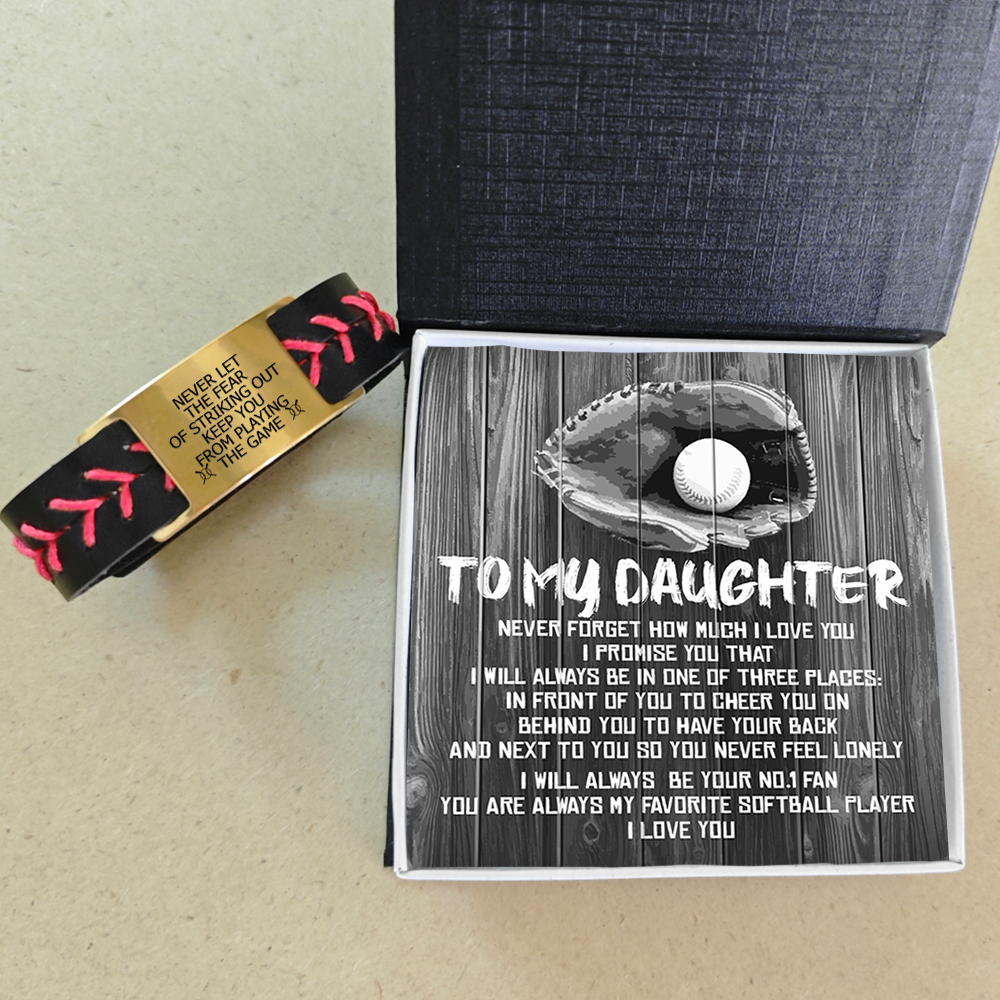 Personalized Softball Bracelet For Daughter - Gbzk17012