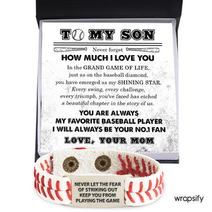 Baseball Bracelet - Baseball - To My Son - From Mom - You Have Emerged As My Shining Star - Gbzj16029