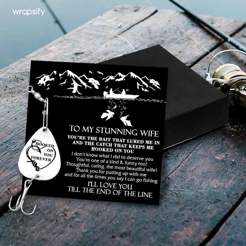 Engraved Fishing Hook - Fishing - To My Wife - You’re The Bait That Lured Me In - Gfa15009