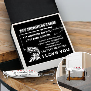 Personalized Fishing Lures - Fishing - My Dearest Man - You're My Anchor In The Storm - Gfaa26014