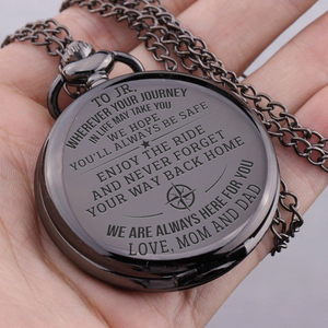 Engraved Pocket Watch - To Our Son - Enjoy The Ride - Gwa16012