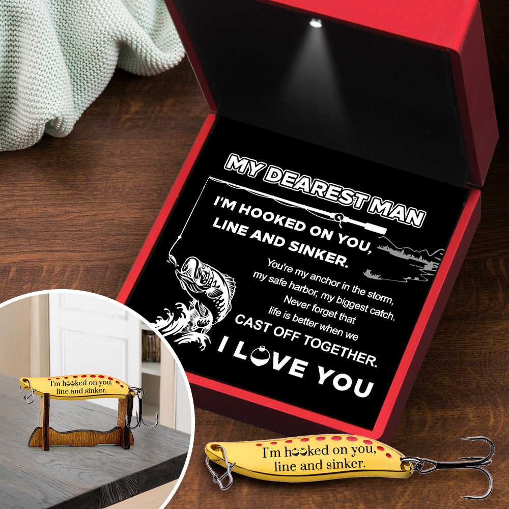 Personalized Fishing Lures - Fishing - My Dearest Man - You're My Anchor In The Storm - Gfaa26014