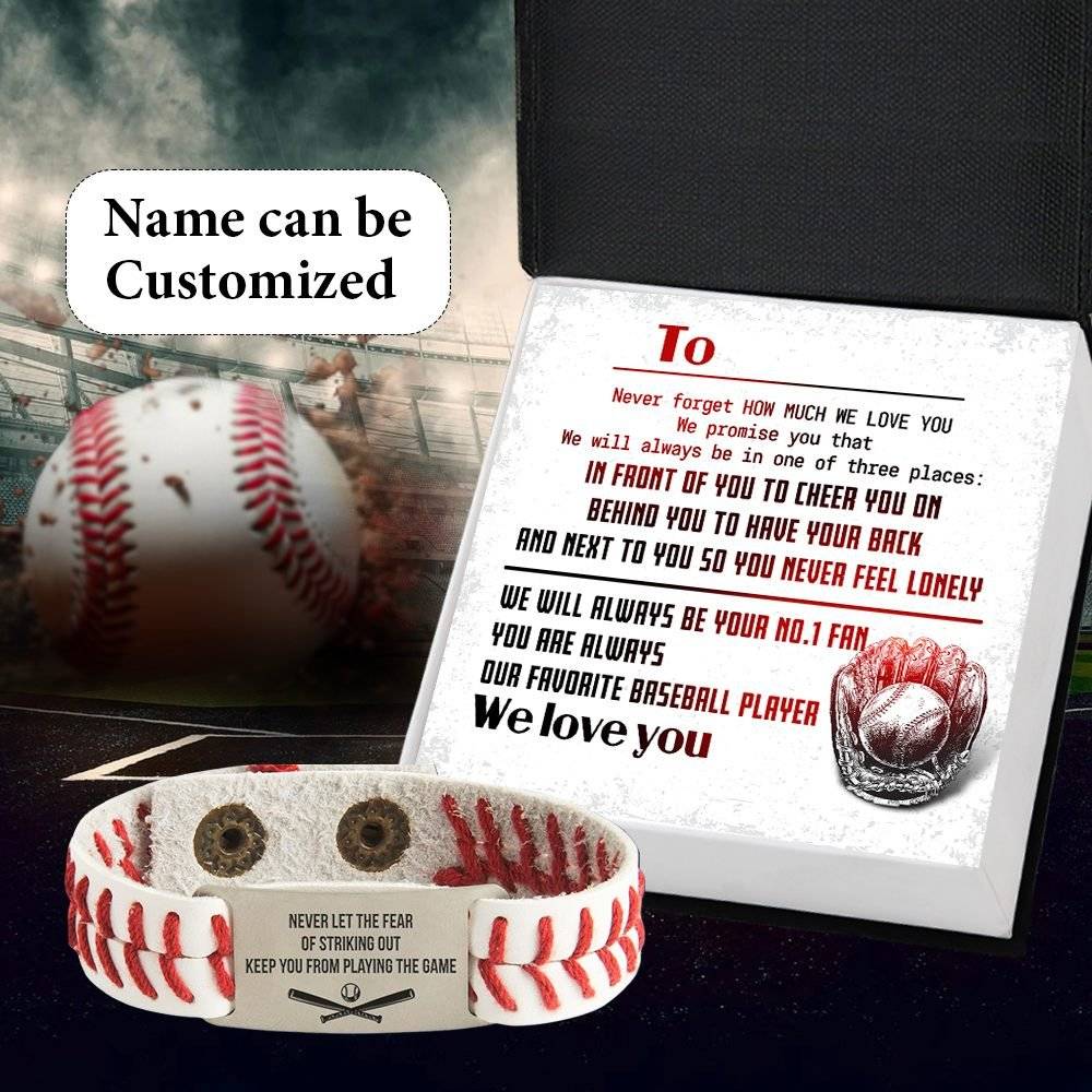 Personalized Baseball Bracelet - Baseball - To Our Grandson - Never Feel Lonely - Gbzj22003