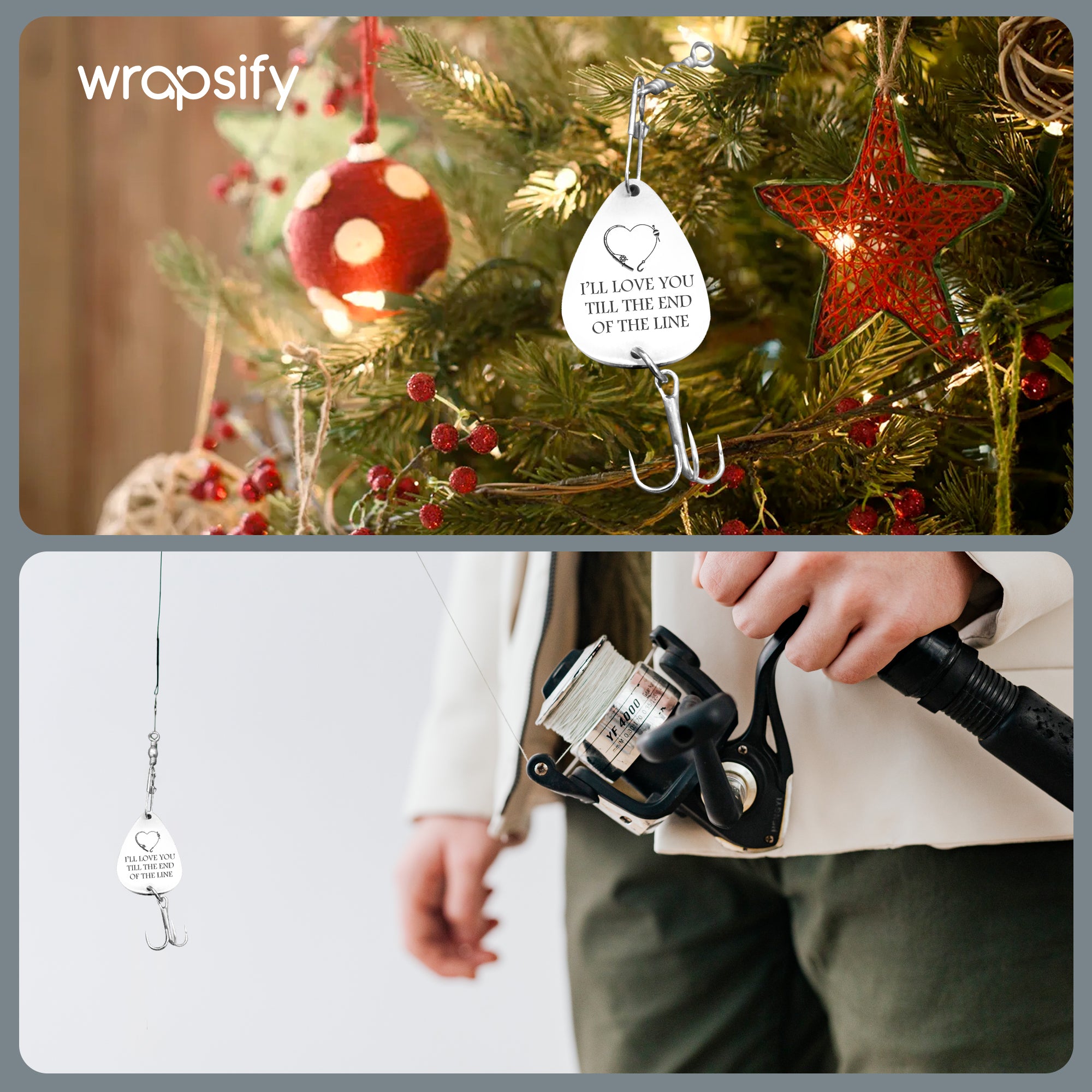 Christmas Catch of a Lifetime! Engrave Your Love on His Hook - Gfa26003