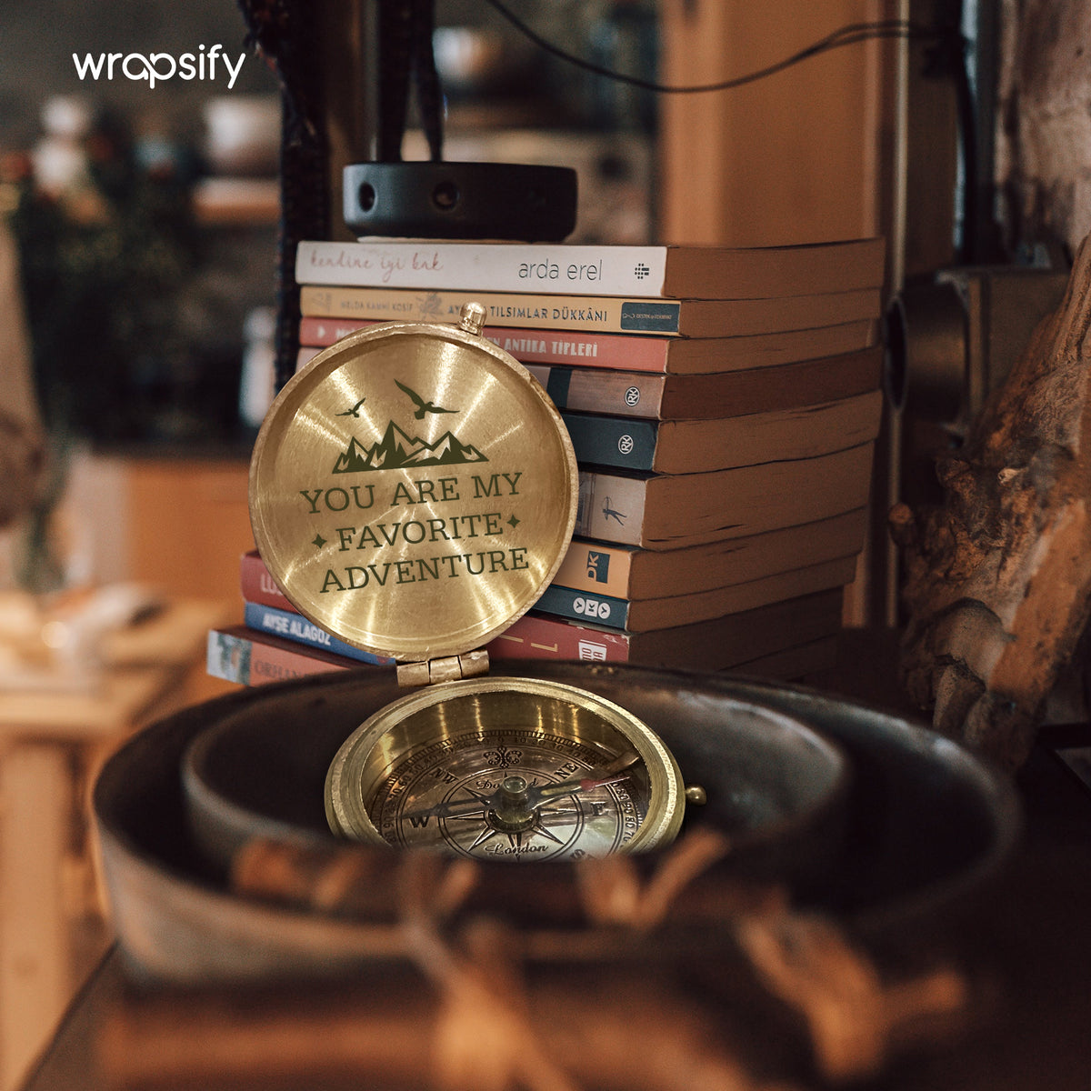 Personalized Compass Gift – For When They Can’t Hold Your Hand, Let Them Hold This - Gpb26046