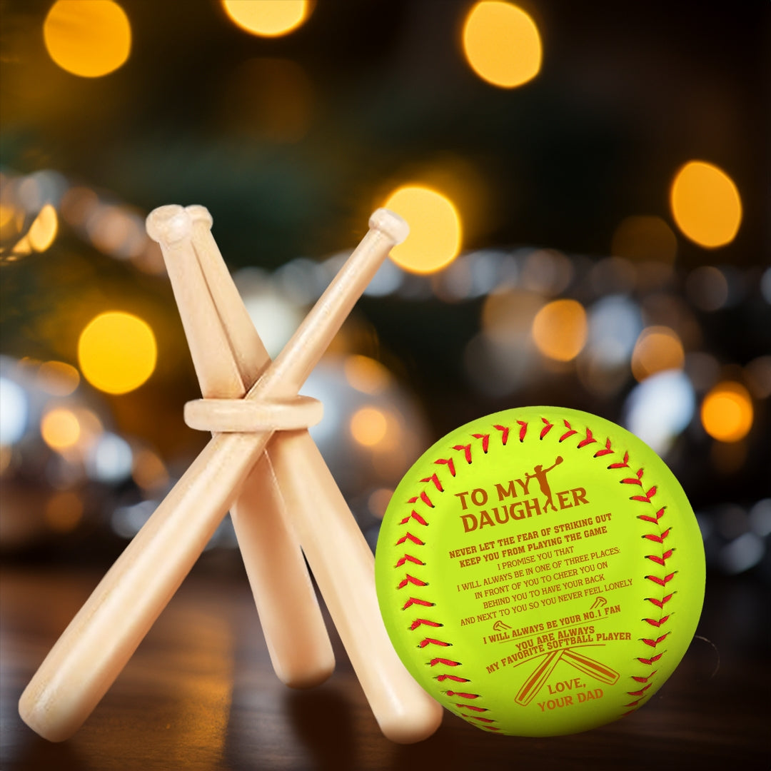 Personalized Softball Ball For Daughter From Dad - Gas17016