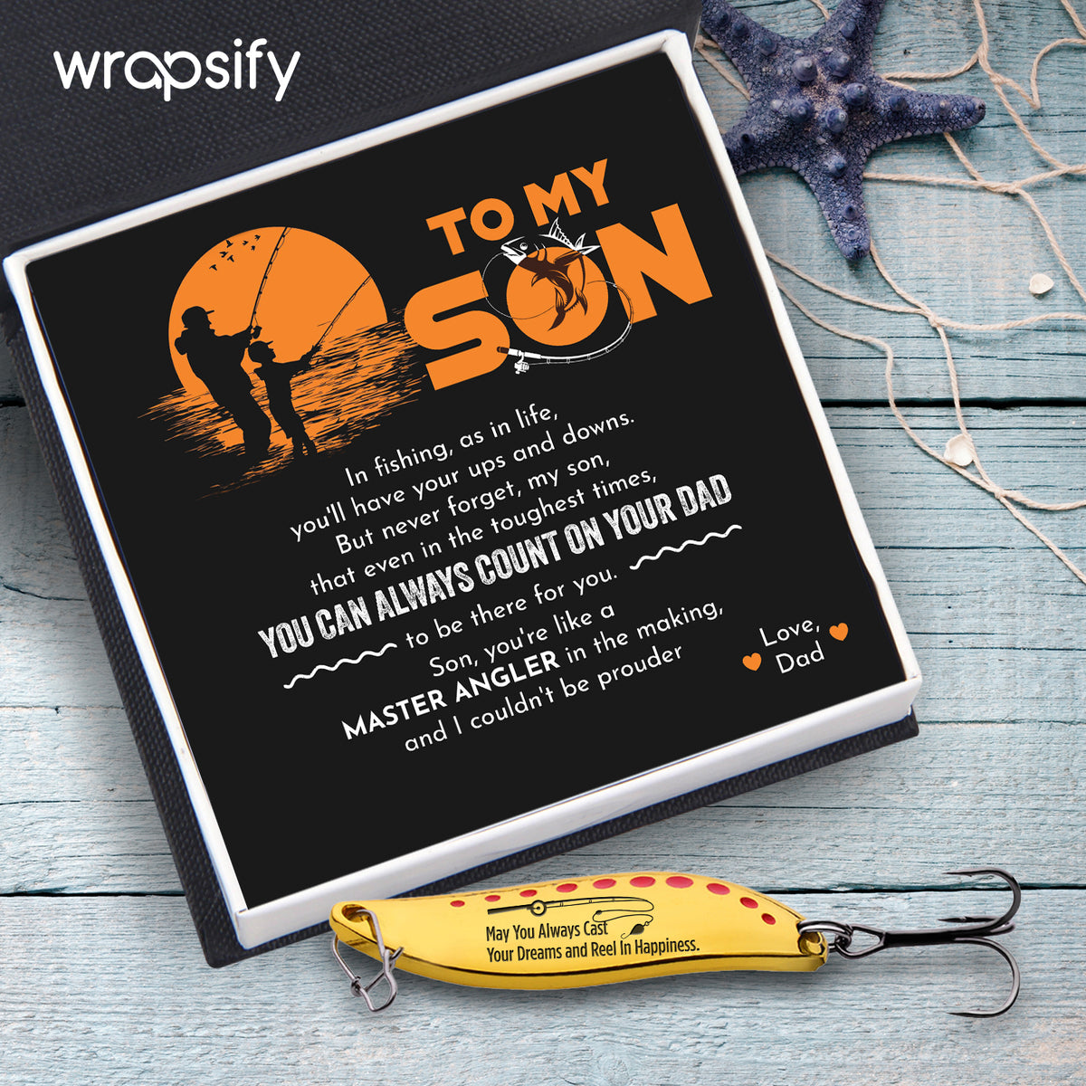 Fishing Lures - Fishing - To My Son - You Can Always Count On Your Dad - Gfaa16008