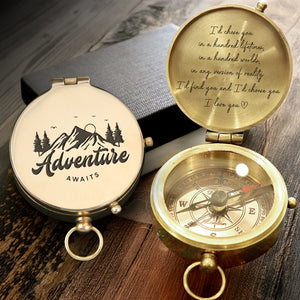 Personalized Engraved Compass - Family - For Couple - I’d Find You And I'd Choose You - Gpb26234