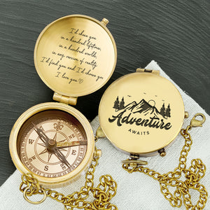 Personalized Engraved Compass - Family - For Couple - I’d Find You And I'd Choose You - Gpb26234