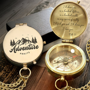 Personalized Engraved Compass - Family - For Couple - I’d Find You And I'd Choose You - Gpb26234