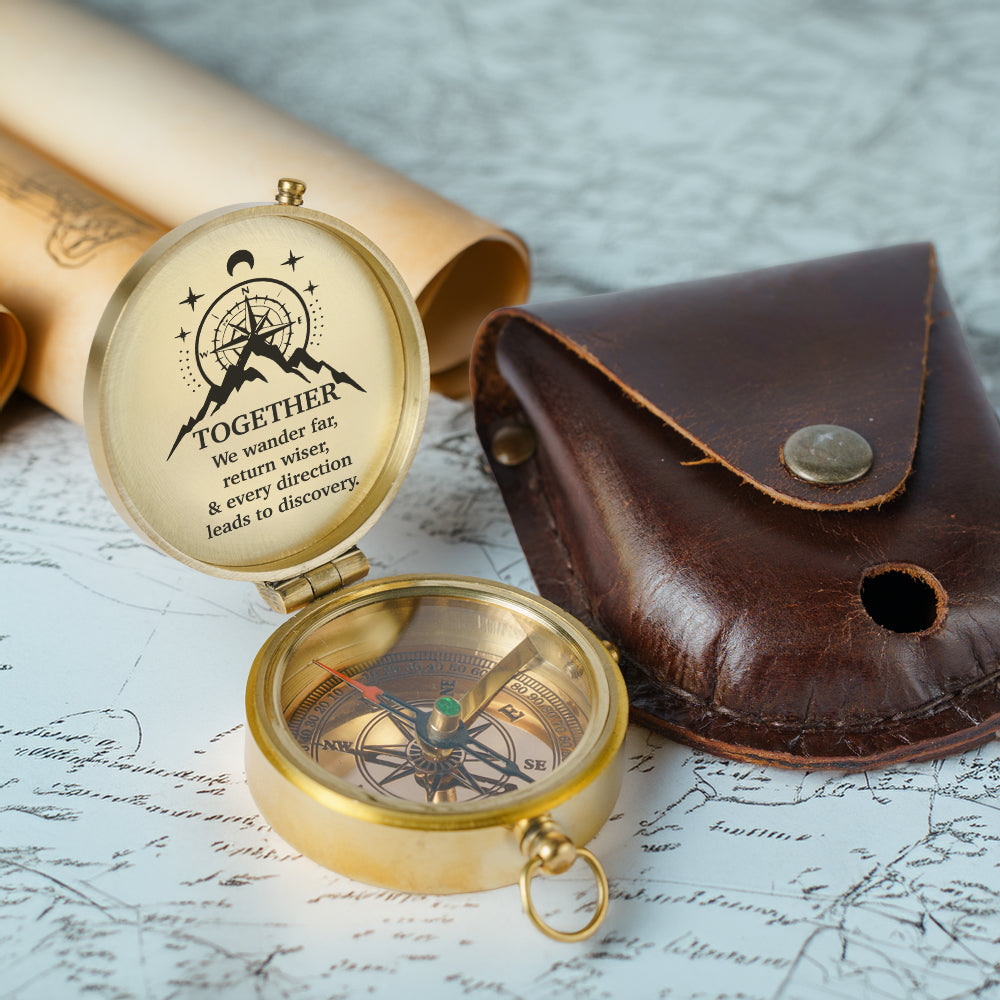 Engraved Compass - Hiking - To My Man - Every Direction Leads To Discovery - Gpb26236