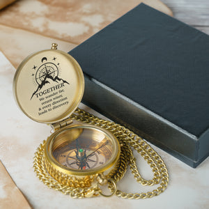 Engraved Compass - Hiking - To My Man - Every Direction Leads To Discovery - Gpb26236