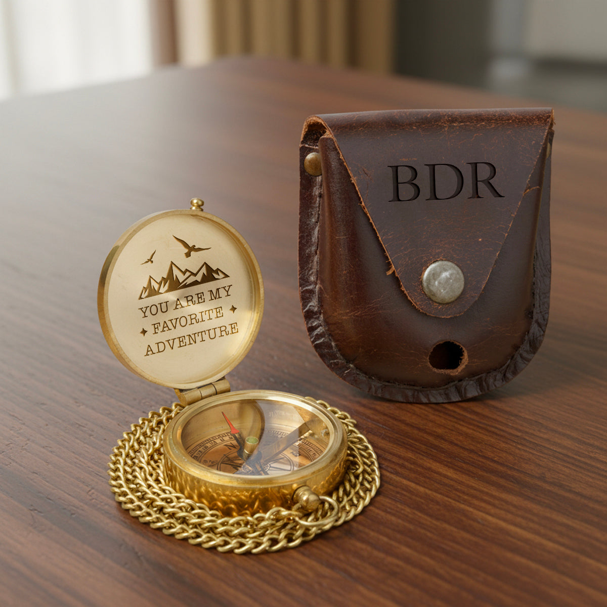 Personalized Compass Gift – For When They Can’t Hold Your Hand, Let Them Hold This - Gpb26046