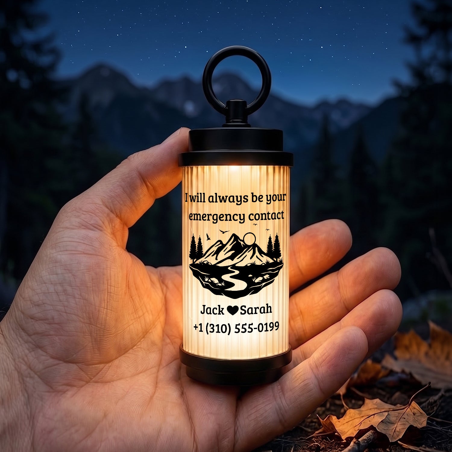 Personalized Camping Light for Men & Women - Outdoor Gift for Camper, Hiker & Outdoor Lover - Gen26014