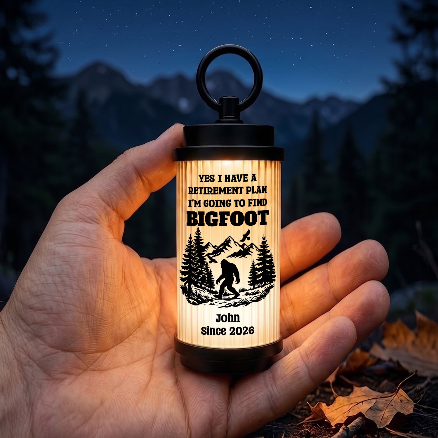 Personalized Camping Light for Men & Women - Outdoor Gift for Camper, Hiker & Outdoor Lover - Gen26013