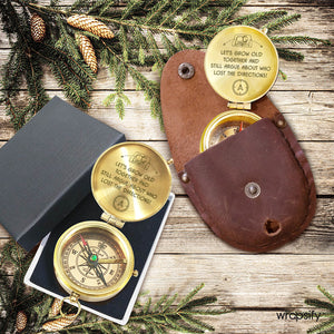 Engraved Compass - Family - To My Love - Let's Grow Old Together - Gpb26218