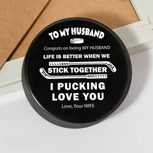 Hockey Puck - Hockey - To My Husband -  Congrats On Being My Husband - Gai14004