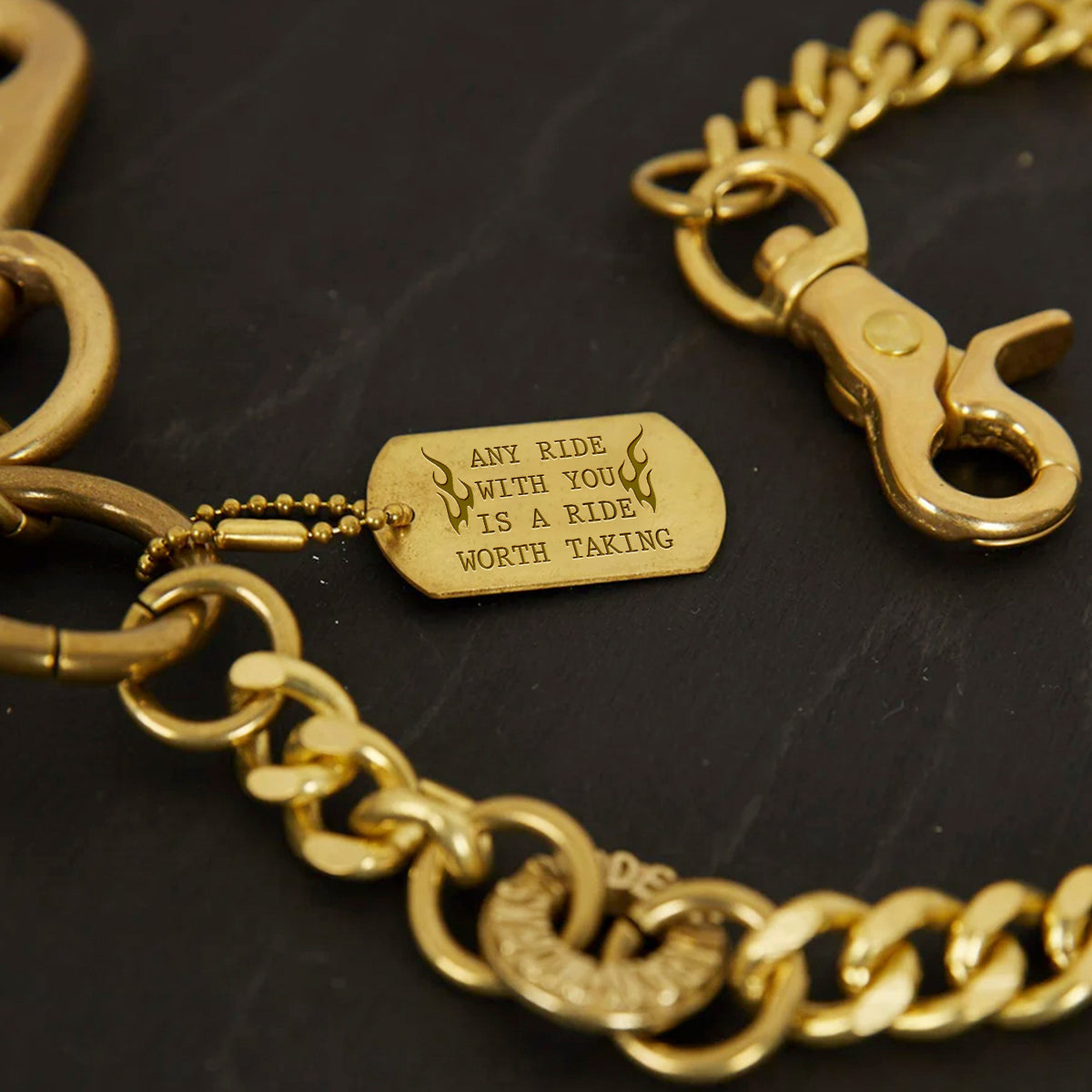 Wallet Chain - Biker - To My Man - Love You To the Moon And Back   - Gcab26002