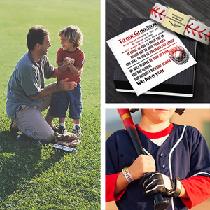 Personalized Baseball Bracelet - Baseball - To My Son - From Dad - How Much I Love You - Gbzj16010